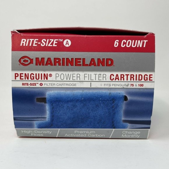 Marineland 6 Size A Penguin Power 75 and 100 Filter Replacement Cartridges NEW - Picture 5 of 6